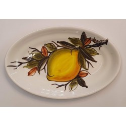 CERAMIC PLATE OVAL UNIQUE HAND MADE