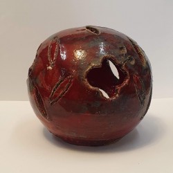 CERAMIC HANDCRAFTED UNIQUE SPHERE CANDLE HOLDER