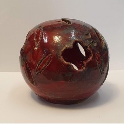 CERAMIC HANDCRAFTED UNIQUE SPHERE CANDLE HOLDER