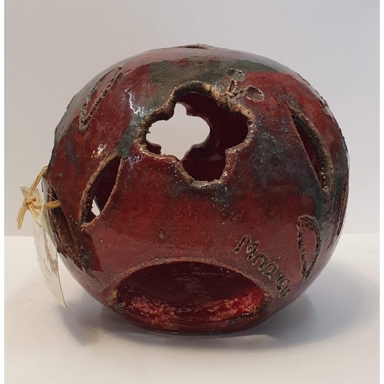 CERAMIC HANDCRAFTED UNIQUE SPHERE CANDLE HOLDER