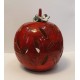 CERAMIC HANDCRAFTED UNIQUE SPHERE CANDLE HOLDER  APPLE SHAPE