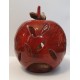 CERAMIC HANDCRAFTED UNIQUE SPHERE CANDLE HOLDER  APPLE SHAPE