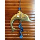 Handmade Bronze Dolphin with Glass and Bronze Beads – Unique Piece