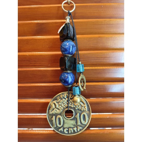 Handmade Collectible Charm – Brass Coin Symbolizing Prosperity