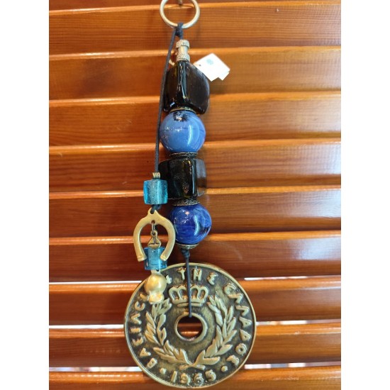 Handmade Collectible Charm – Brass Coin Symbolizing Prosperity