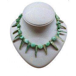 NECKLACE WITH SHELL BEADS 43CM