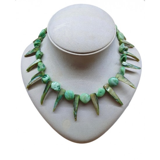 NECKLACE WITH SHELL BEADS 43CM