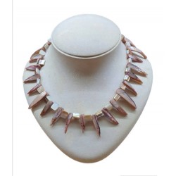 NECKLACE WITH SHELL BEADS 43CM