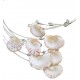 NECKLACE SILVER PLATED WITH SEASHELLS 60CM