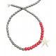 NECKLACE SILVER 925 WITH STAR ,HEMATITE & NEFRITI 43CM
