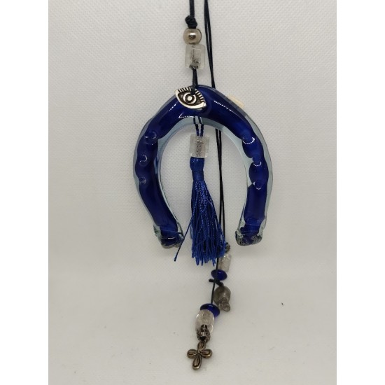 Handmade Lucky Charm – Blown Glass Horseshoe