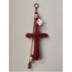 Handmade Blown Glass Cross – A Symbol of Faith and Art