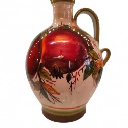 Handmade Ceramic Jug with Pomegranate Branch Design – A Work of Greek Art