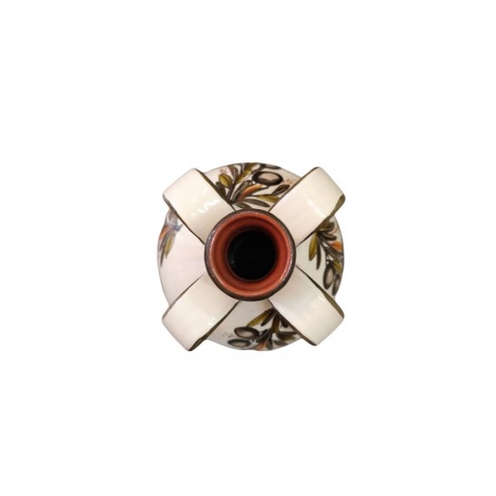 Handmade Ceramic Jug with Olive Branch Design – A Work of Greek Art