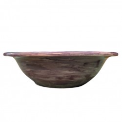 Handmade Ceramic Salad Bowl with Sunflowers Design – 28x7.5 cm