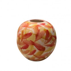 Hand-Painted Round Ceramic Vase