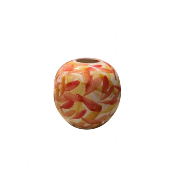 Hand-Painted Round Ceramic Vase