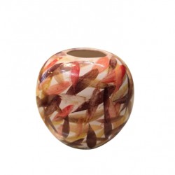 Hand-Painted Round Ceramic Vase