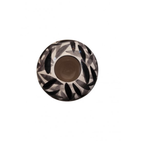 Hand-Painted Round Ceramic Vase