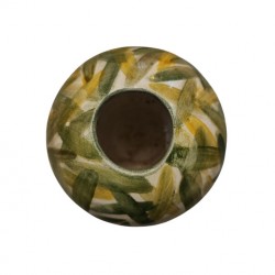 Hand-Painted Round Ceramic Vase