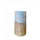 Hand-Painted Vase with Wheat Design
