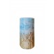 Hand-Painted Vase with Wheat Design