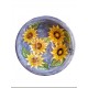 Handmade Ceramic Salad Bowl with Sunflowers Design – 28x7.5 cm