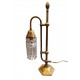 Tabletop Bronze Lamp with Crystals – A Handmade Work of Art