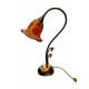 Tabletop Bronze Lamp with Blown Glass – A Handmade Work of Art