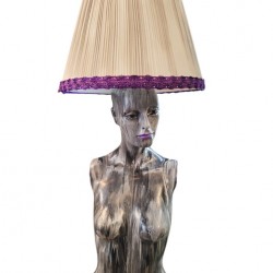 Tabletop Doll Lamp – A Handmade Work of Art