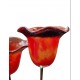 Tabletop Bronze Candle Holder with Blown Glass – A Handmade Work of Art