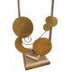 Tabletop Bronze Candle Holder with Blown Glass – A Handmade Work of Art